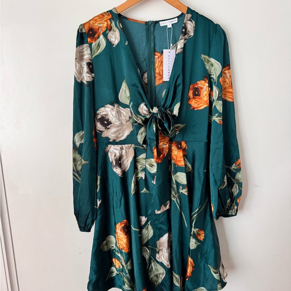 Baltic Born Woodbury satin mini dress